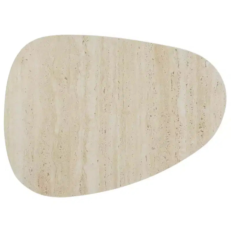 Tavolino laterale in ceramica media - Ceramica beige/Beige
