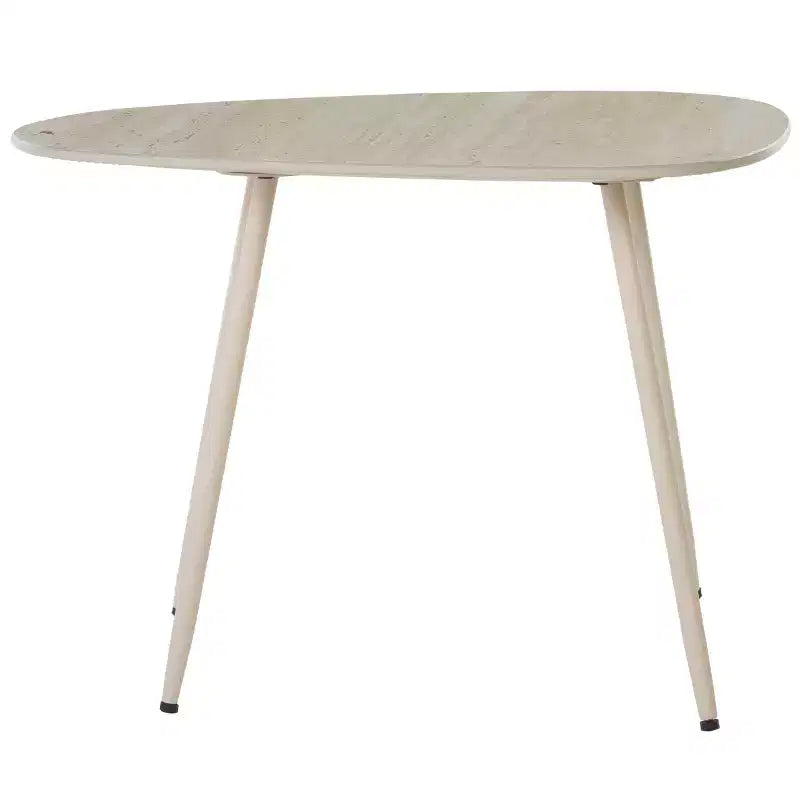 Tavolino laterale in ceramica media - Ceramica beige/Beige