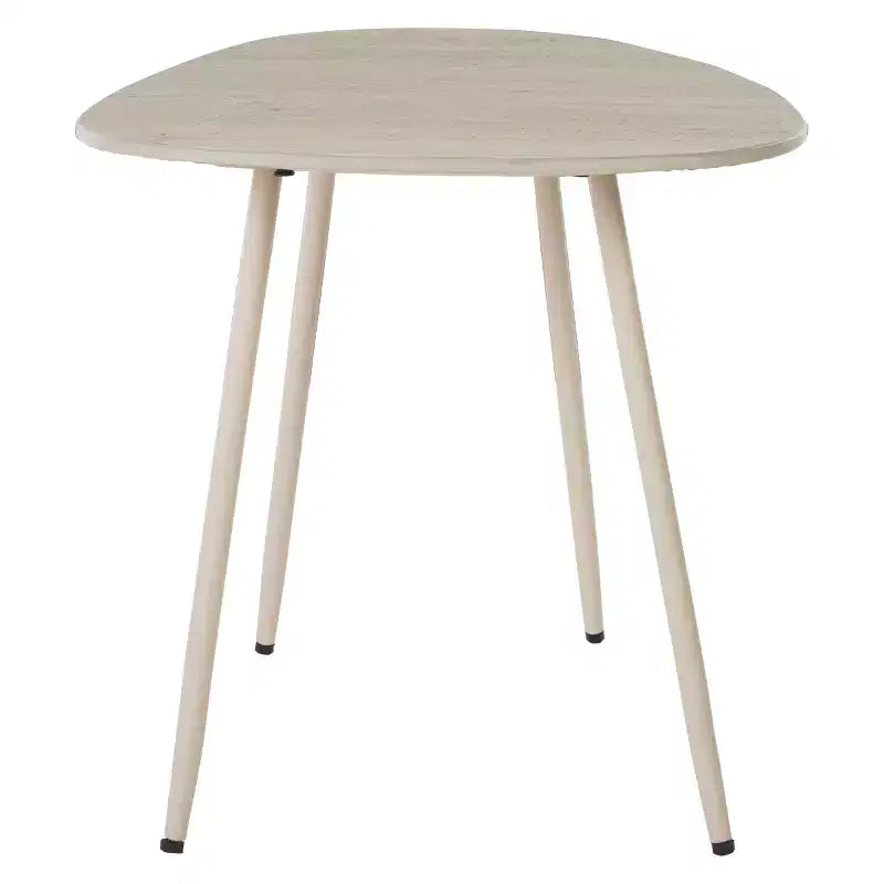 Tavolino laterale in ceramica media - Ceramica beige/Beige