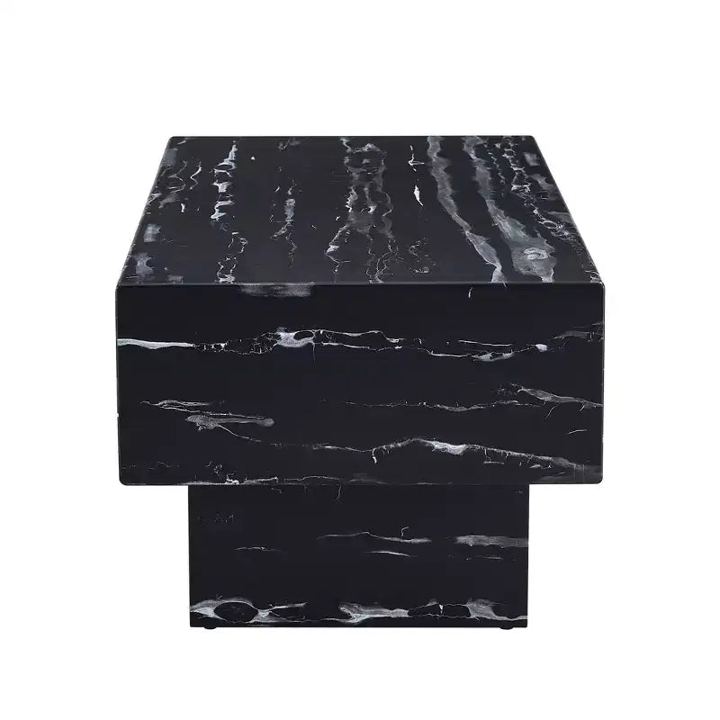 Tavolino moderno extra-largo 43, tavolino centrale rustico rettangolare da tè con base adatta ai tappeti per salotto e home theater