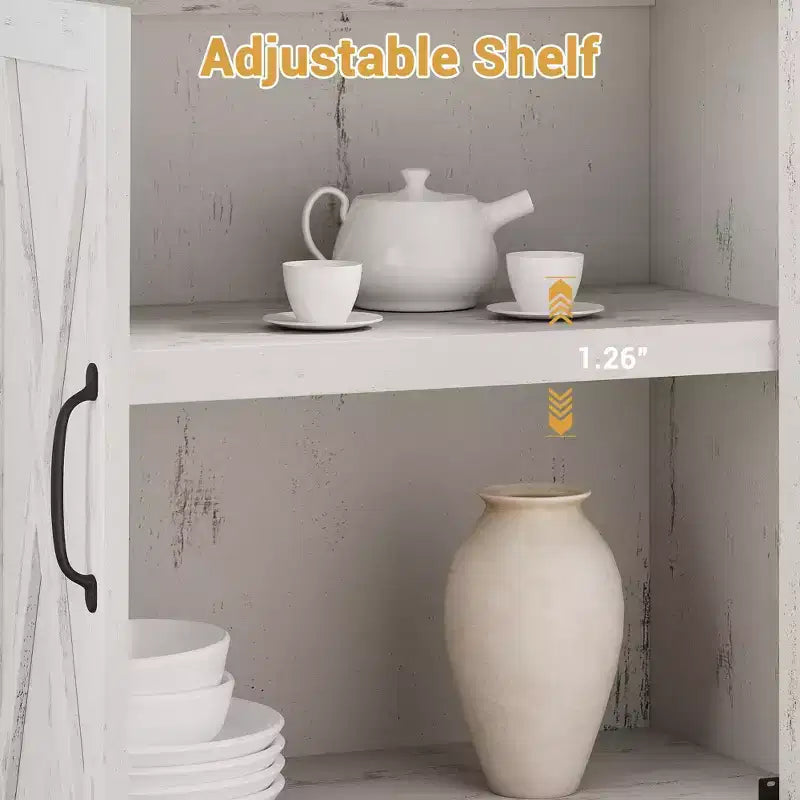 Libreria a colonna in stile rustico con anta, Scaffale a 5 ripiani in legno con contenitore, Scaffale espositivo alto 174,5 cm per soggiorno, ufficio