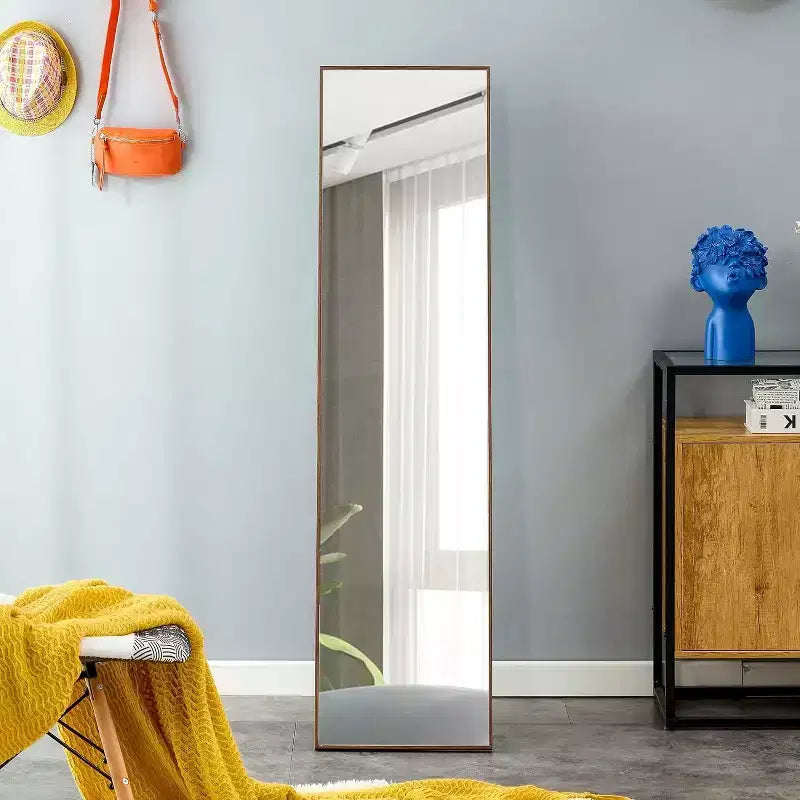 Specchio a figura intera con cornice, grande specchio da terra per camera da letto, soggiorno, ingresso, zona spogliatoio 58 x 15
