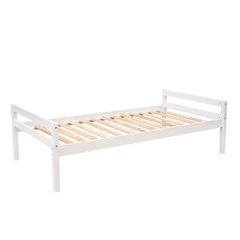 Letto a castello a L con due letti singoli, scala contenitore, scrivania, mensole e cassetti, letto a soppalco in legno con giroletto indipendente